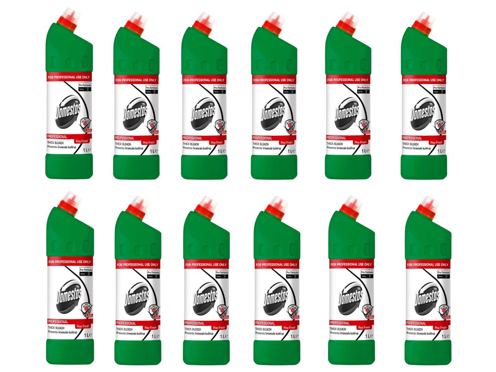 Domestos Pro Formula Pine Fresh 1L - preparat dezynfekująco-czyszcząco-wybielający Karton x12